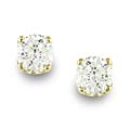 14k Yellow Gold 1/5ct TDW Round Diamond Stud Earrings (J-K, I2-I3)