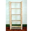 Rustic Adirondack Log Pole Bookcase