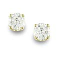 14k Gold 1/2ct TDW Round Diamond Stud Earrings (H-I-J/ I2-I3)