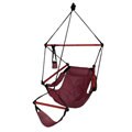Deluxe Hanging Hammock Chair w/ Inflatable Headrest