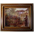 Renoir- Monet Painting in his Garden Framed Canvas