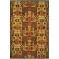 Contemporary Earthtone Wool Rug (8' x 11')