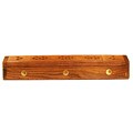 Handcarved Wooden Incense Box with Incense (India)