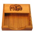 Handcrafted Desktop Memo Pad Holder