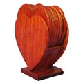 Heart-shaped Coasters (Set of 6)