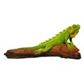 Iguana Carving with Wood Base