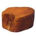 Teak Wood Jewelry Box with Swivel Top