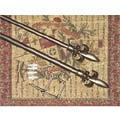 Fleur De Lis 48- to 84-inch Adjustable Tapestry Rod