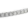 14k White Gold 4ct TDW Diamond Tennis Bracelet(H-J, I2-3)