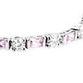 Sterling Silver Pink & White CZ Bracelet