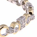 24k Goldplated Sterling Silver CZ Bracelet