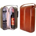 Leather Double Wine Tote (2 Colors)