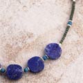 Lapis, Jade and Silver Turquoise Necklace