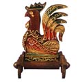 Handcarved Wooden Tissue Paper Holder