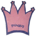 Princess Crown Shape Rug (2'3 x 2'3)