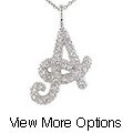 14k Gold 1/6ct TDW Diamond Pave Initial Pendant (H-J, I1-I2)