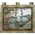 Deluxe Vivid Color Lake Como Wall Tapestry