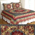 Sunlit Garden Cotton Patchwork Oversized Quilt Set