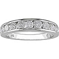14k White Gold 1ct TDW Round Diamond Anniversary Band (J-K, I2-I3)