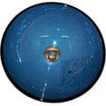 Fontaine Blue Glass Vessel Sink
