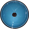 Fontaine Blue Vessel Sink with Drain
