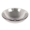 Fontaine Gray Burst Vessel Sink with Drain Assembly