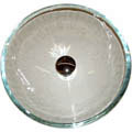 Fontaine Clear Vessel Sink Set and Push-pop Drain