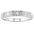 14k White Gold 1/2ct Princess Diamond Anniversary Band (H-I, I1)