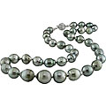 14k White Gold Cultured Tahitian Pearl Necklace (8-9.5 mm/18-inch)