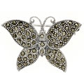 Sterling Silver Marcasite Butterfly Pin