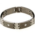 Titanium Dual-finish 8.25-inch Men's Link Bracelet (14 mm)
