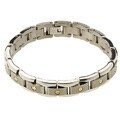 14k Yellow Gold and Titanium Two-tone Bracelet