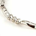 14k Gold Twisted-link 3-stone 1/2ct Diamond Bracelet