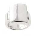 Sterling Silver Shiny Square Ring