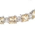 Sterling Silver Champagne CZ Bracelet