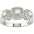 14k White Gold 1/2ct TDW Round Diamond Ring (G-H-I, I1-I2)
