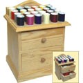 Wooden Sewing Chest with Accessories