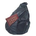 APC Black Leather Body Sling Bag