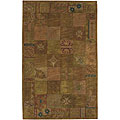 Hand-tufted Contemporary Squares Wool Rug (8' x 11')