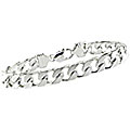 Sterling Silver Men's 9 inch 10 mm Bracelet