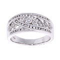 14-kt. White Gold 1/4-ct. TW Diamond Antique Replica Ring
