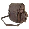 Chestnut Brown Leather Three-way Backpack