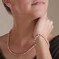 Cultured Freshwater Pink Pearl 3-piece Set