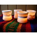 Set of 4 Ramses Alabaster Votive (Egypt)