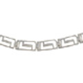 Sterling Silver 16-inch Greek Key Link Necklace