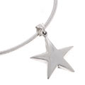 Sterling Silver Cuff Bracelet with Star Charm