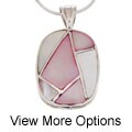 Sterling Silver Mother of Pearl Pendant