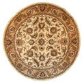 Hand-tufted Kashan Beige/ Tan Wool Rug (8 ft. Round)