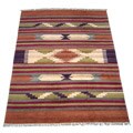 Kilim Hand-woven Silk Rug 4'x 6' (India)