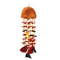 Handcarved Coconut Bird Wind Chime